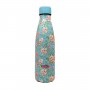 Bottle Small Flowers Green Roses 500ml Double Wall