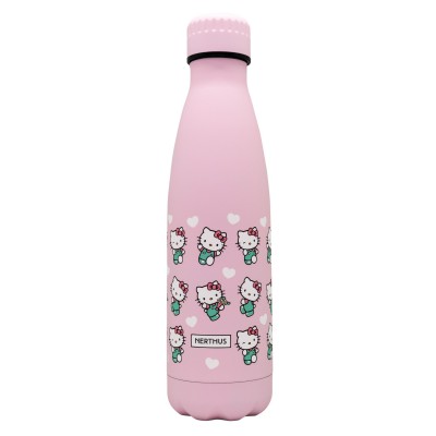 Botella Termo Doble Pared diseño Hello Kitty Rosa 500ml