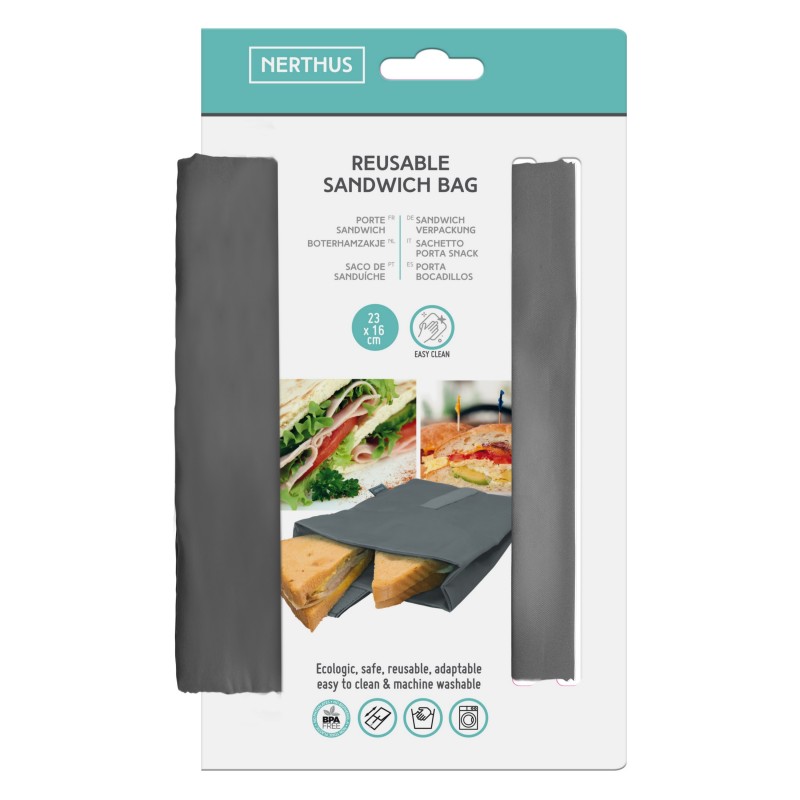 Nerthus, Porta Sandwich Tela Reutilizable