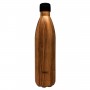 Botella doble pared madera 1L