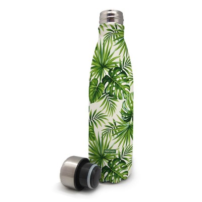 Double stainless steel wall bottle: palms