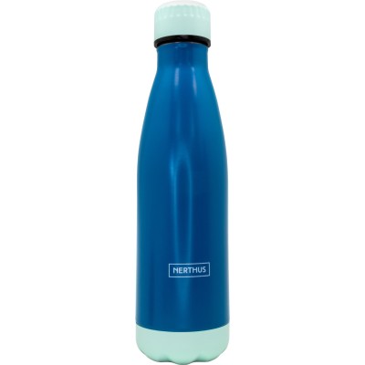 Double wall bottle for cold and hot blue space