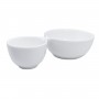 Double porcelain bowl for snacks