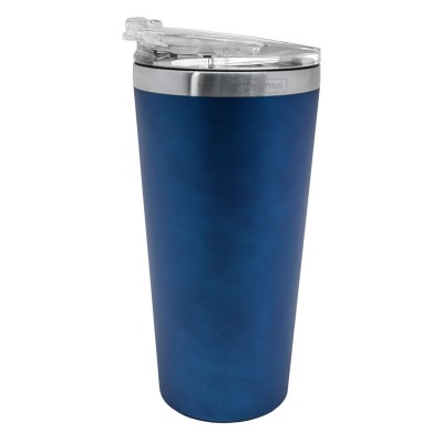 Blue double wall thermos