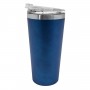 Blue double wall thermos