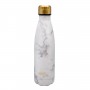 Double stainless steel wall bottles - 500 ml, white marble