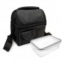Food holder thermal bag with double black + hermetic 1.2 liters